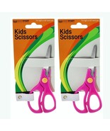 Little Girls Scissors Smart Start Kids 5 Inch Blunt Scissors Pink 2 pcs - $11.66 CAD