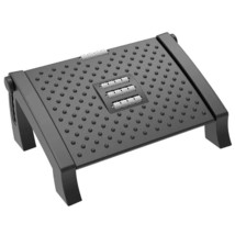 Height Adjustable Footrest with Massage Roller Under Desk Ergonomic Comfort Home - £64.85 GBP