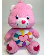 Care Bears Pink HOPEFUL HEART Teddy Bear Soft Plush Stuffed Animal 8&quot; Do... - £27.46 GBP