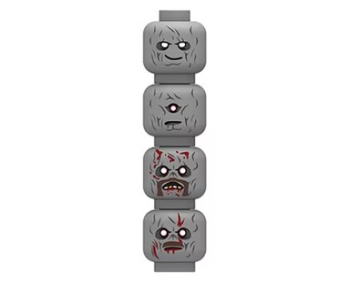 Minifigure Zombie Head C Head Diy Rare - $5.84