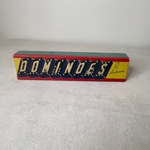 Vintage Dominoes By Halsam 28 Pieces Complete Set - $9.87