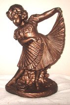 Vintage Hungarian Plaster Sculpture Of Girl Barokk Mi-12  SZ31 Szobor - £306.71 GBP