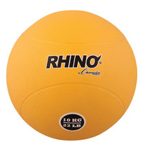10 kg Rubber Medicine Ball, Yellow - $172.52