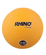 10 kg Rubber Medicine Ball, Yellow - £133.07 GBP