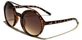 NEW RETRO REWIND TORTOISE OVERSIZED CIRCLE SUNGLASSES UNISEX UV400 ROUND... - £6.47 GBP