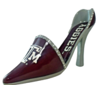 Maroon with Rhinestones High Heel Shoe Wine Bottle Holder Texas A&amp;M Aggies - $27.37