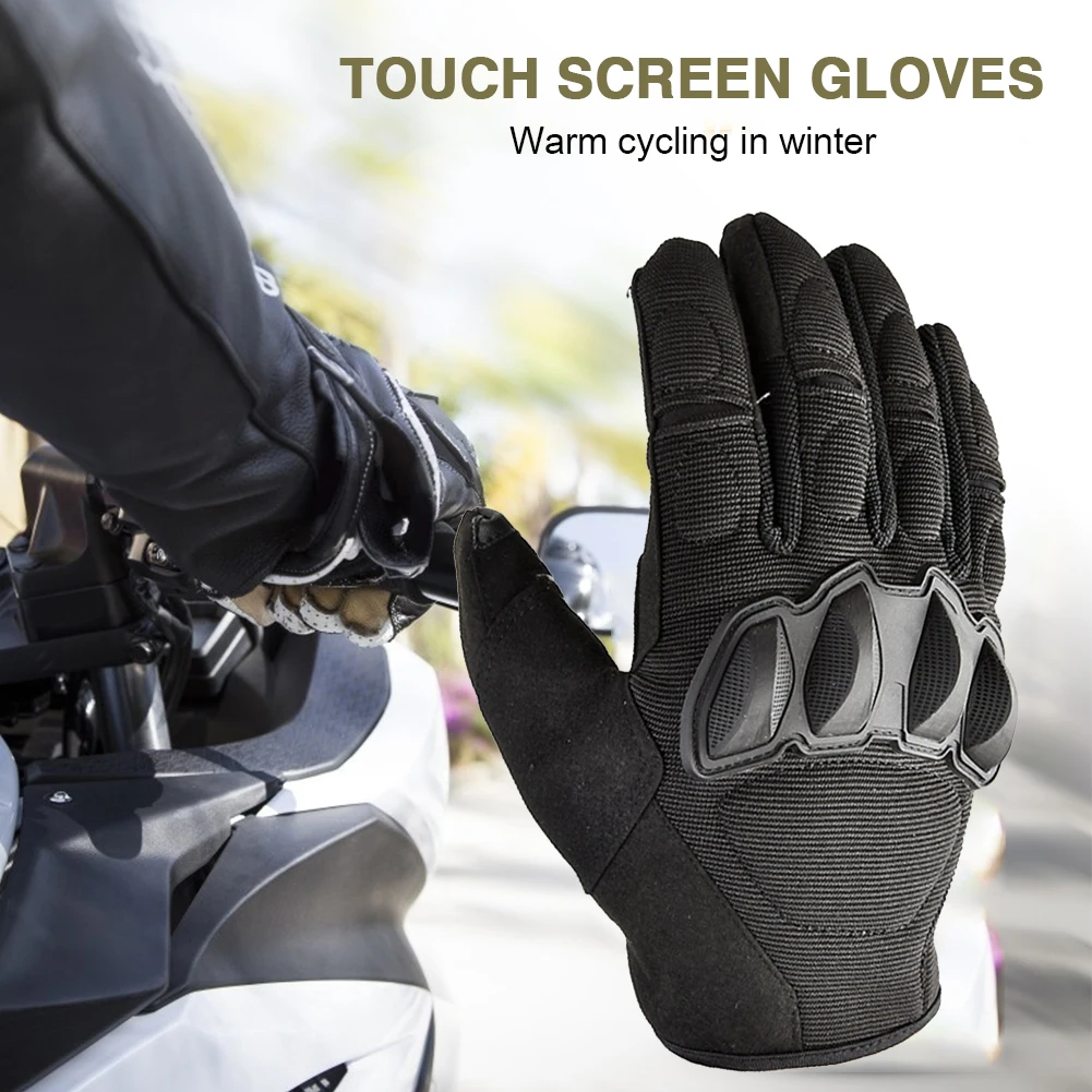 Sporting Outdoor Warm Cycling Gloves Winter Motorcycle Bicycle Cycling Full Fing - £23.90 GBP