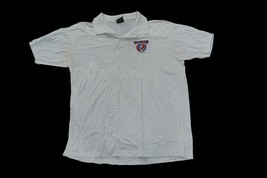 Grateful Dead Shirt Size L Polo White Short Sleeve Jerry Garcia Deadhead Stealie - £54.26 GBP