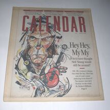 Neil Young Calendar Newspaper Supplement Vintage 1995 Cover Story John R... - $34.99