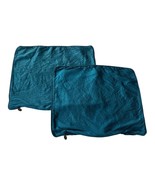 Set of 2 Pier 1 Teal Decorative Pillow Covers – 16x20 – Vintage - $40.08 CAD