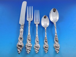 Les Six Fleurs by Reed and Barton Sterling Silver Flatware Set Dinner 63 pcs - $165,857.04 MXN