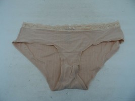 Adore Me Women&#39;s Hipster Lace Panty 07587 Beige 0X - $4.74