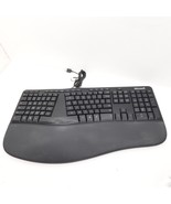 Microsoft Model 1878 Wired USB 2.0 Ergonomic Keyboard Black Tested Works - €35,00 EUR