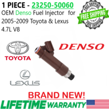NEW x1 Denso OEM Fuel Injector for 2004-2009 Toyota 4Runner 4.7L V8 #23250-50060 - £51.76 GBP