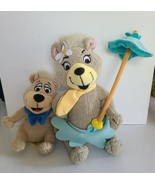 Lot of 2 Vintage Hanna Barbera Collections Boo Boo Bear 6&quot;,   Cindy 8&quot; P... - $238.32 MXN
