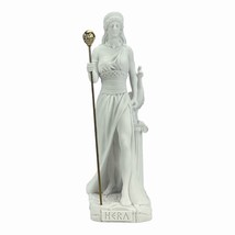 Hera Juno Greek Roman Goddess Queen of Gods Statue Sculpture Figure White - £40.15 GBP