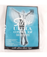 Silkies Control Top Large Beige Pantyhose Sheer Legs Vintage - £9.34 GBP