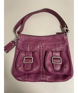 Tignanello Pebbled Leather Medium Handbag Burgundy - $55.00