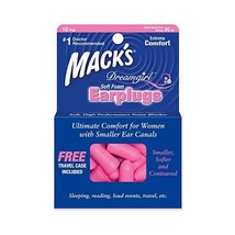 Mack&#39;s Dreamgirl Soft Foam Earplugs - Pack of 10 Pairs  - £16.66 GBP