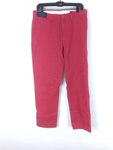 Mens light red cotton chino causal Dress pants by Ralph Lauren Size 33 x 32 New - $31.49