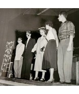1954 Real Photo The Florist Shop Play Theater Final Act Union Officers E88A - $54.84 CAD