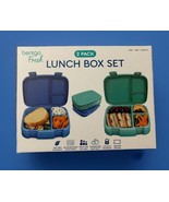 NEW Pack Of 2 BENTGO FRESH Leak-Proof Lunch Box Set Kit Meal Prep All Ag... - $37.45