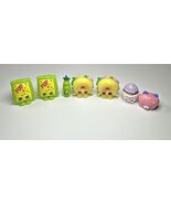 Lot Of 7 Shopkins Pop Rock, Peas, Cupcake, Cat, Sandwich Figures - $10.44