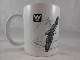 American Eagle Coffee Tea Mug Cup Black &amp; white art Wildlife birds W  Be... - $278.56 MXN