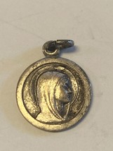 Our Lady of Lourdes/St Bernadette vintage 2 sided small medal, new from ... - $2.97