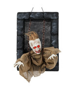 Halloween Hanging Animated Zombie Prisoner Decoration Sound-Activated - $54.99