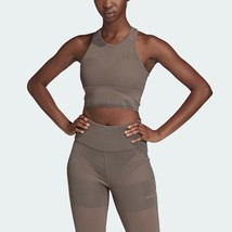 Adidas by Stella McCartney FI8222 Training Knit Crop Tank Top Explorer S - $46.00