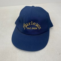 Vintage 90s Hurley&#39;s Saloon navy snapback cap baseball hat one size See Photos - £16.08 GBP