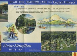 Indian Head &amp; Shadow Lake Brochure 1940&#39;s Franconia Notch New Hampshire - $39.56