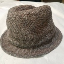 Pendleton Vintage Bucket Fedora Tweed Hat England Size M Medium Grey Bro... - £18.49 GBP