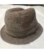 Pendleton Vintage Bucket Fedora Tweed Hat England Size M Medium Grey Bro... - £18.19 GBP