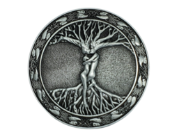 Hebilla de cinturón Tree Of Life Odins Arsk &amp; Embla para cinturón de 40 ... - $28.32