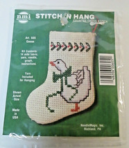Needle Magic Inc. Stitch&#39; N Hang Art 605 GOOSE Counted Cross Stitch Christmas - £7.17 GBP