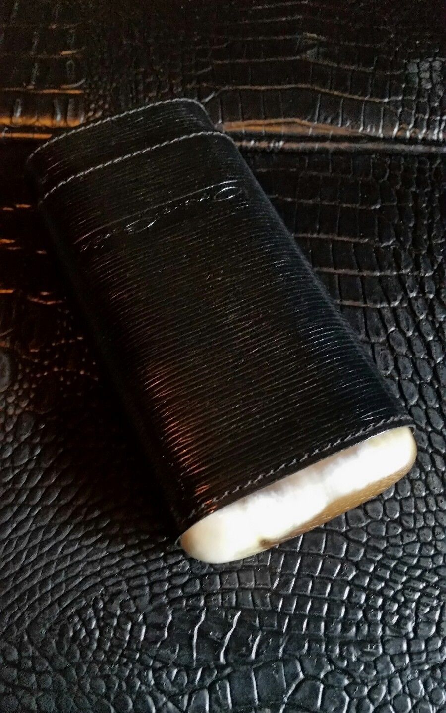 Andre Garcia Black  leather  case - $74.75