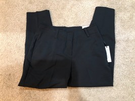 NEW PROLOGUE Womens MidRise Pleat Front Wide Leg Pant Trouser Size 8 Black - $18.69