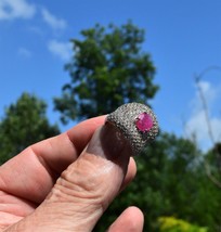 Ring Size 7. Pink Sapphire. 2.95cwt. Natural Earth Mined . Appraised for $470US - £196.17 GBP