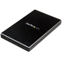 StarTech.com 2.5&quot; SATA USB 3.1 Gen 2 Hard Drive Enclosure - w/ USB Type C and Ty - £43.87 GBP
