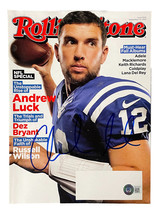 Andrew Luck Indianapolis Colts Signed May 2015 Rolling Stone Magazine BAS - £146.19 GBP
