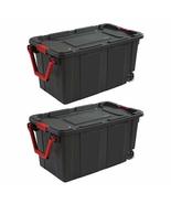 Sterilite 40 Gal. Wheeled Industrial Tote Black Set of 2 - €83,86 EUR