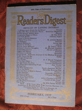 Readers Digest February 1937 Stephen Leacock Fred Kelly Jerome Beatty - £5.50 GBP