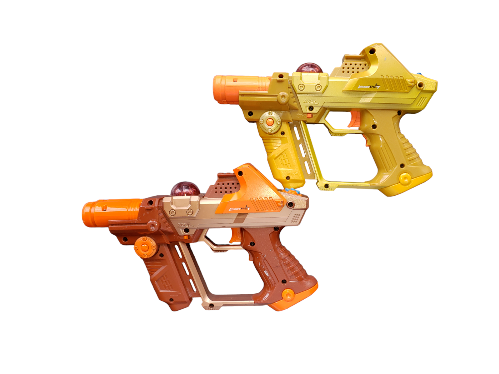 Lazer Tag 2004 Tiger Electronics Green Orange Team Ops 2 Replacement Guns - $22.24