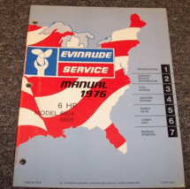 1976 Evinrude 6HP Service Shop Repair Manual OEM 6604 6605 - £11.20 GBP