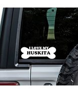 MHDStickerCo I Love My Huskita Dog Bone Vinyl Decal Sticker Custom Truck... - £4.47 GBP
