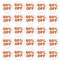 60% Percent Off Sale Sticker Retail Store Flea Market Boutique Made In Usa #D58 - £2.39 GBP+
