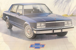 1982 Chevrolet Malibu Classic Sedan Car Sales Brochure Catalog w/ Color Chart - £6.86 GBP
