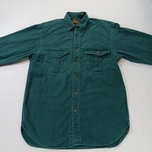 Eddie Bauer Women's Green Cotton Long Sleeve Heavyweight Shirt Size Small  image 14